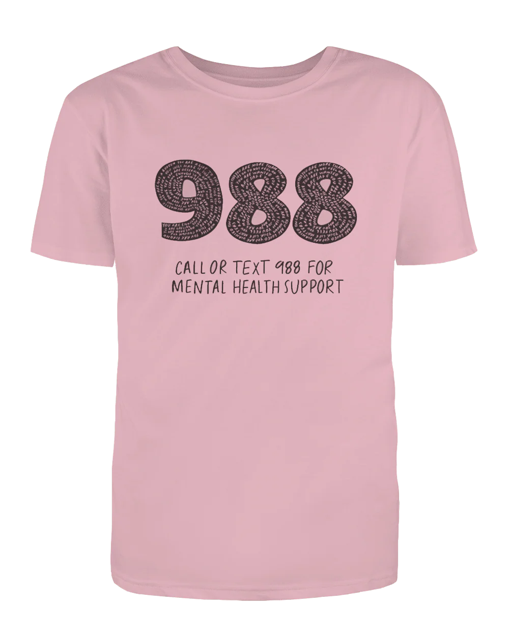 988: Call Or Text For Mental Health Support - T-Shirt - Image 7