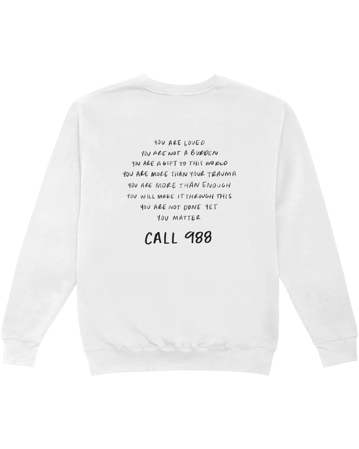 988: Call Or Text For Mental Health Support - Sweatshirt - Image 3
