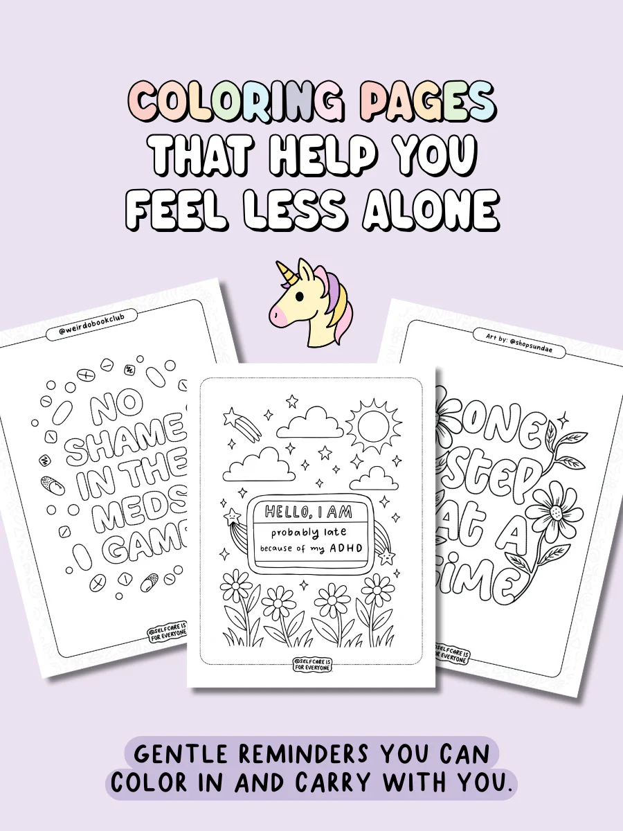 ADHD Support Pack (Printable PDF) – tools for dealing with procrastination, a lack of motivation, and brain shame - Image 4