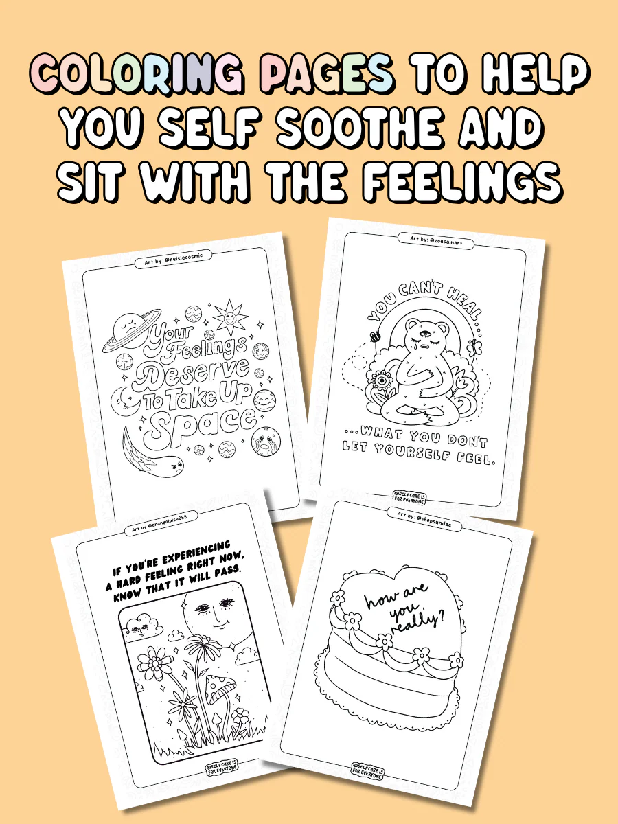 Feelings Support Pack (Printable PDF) - a self-care toolkit for naming, feeling, and understanding your emotions without judgement - Image 5