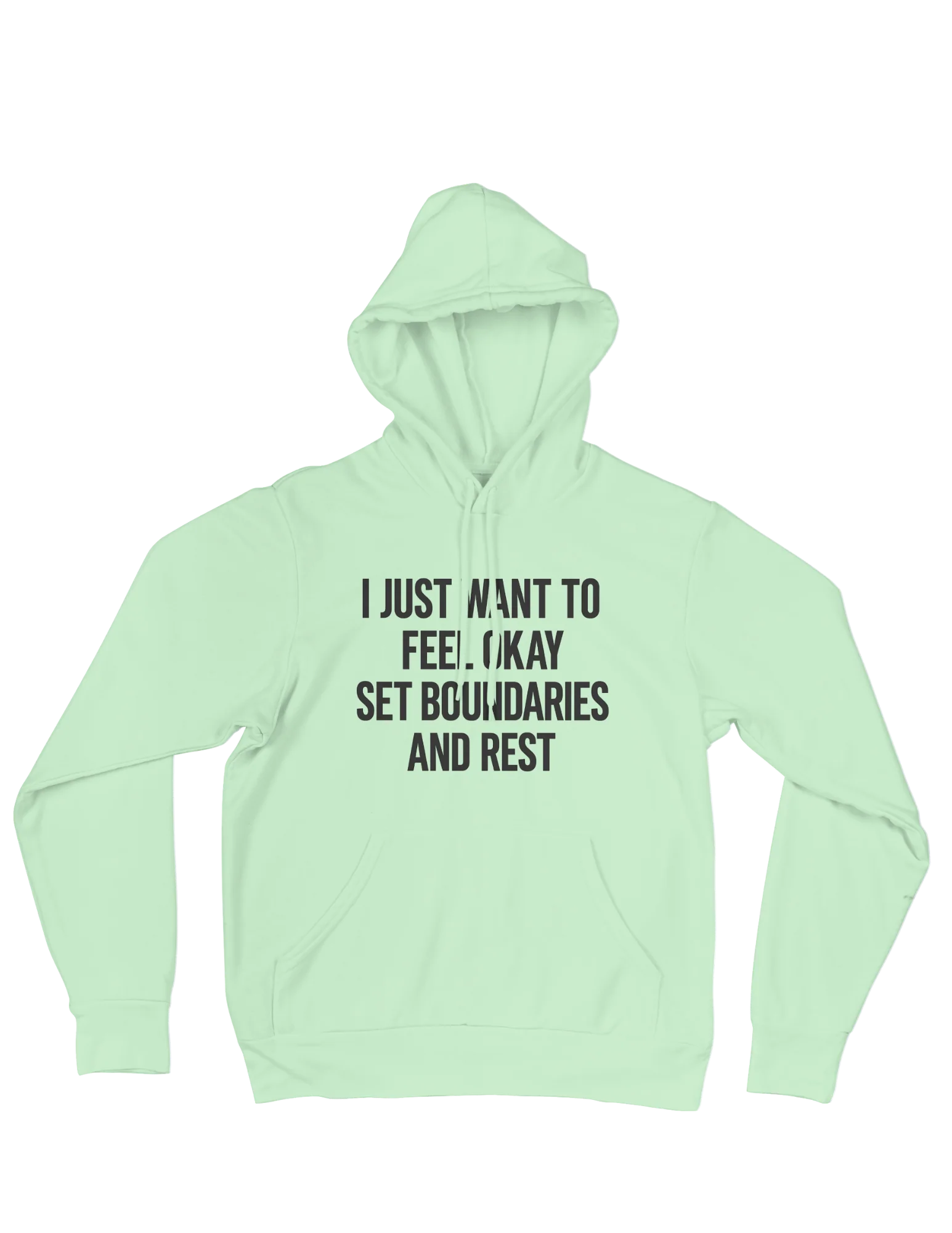 I Just Want To Feel Okay, Set Boundaries & Rest - Hoodie - Image 4