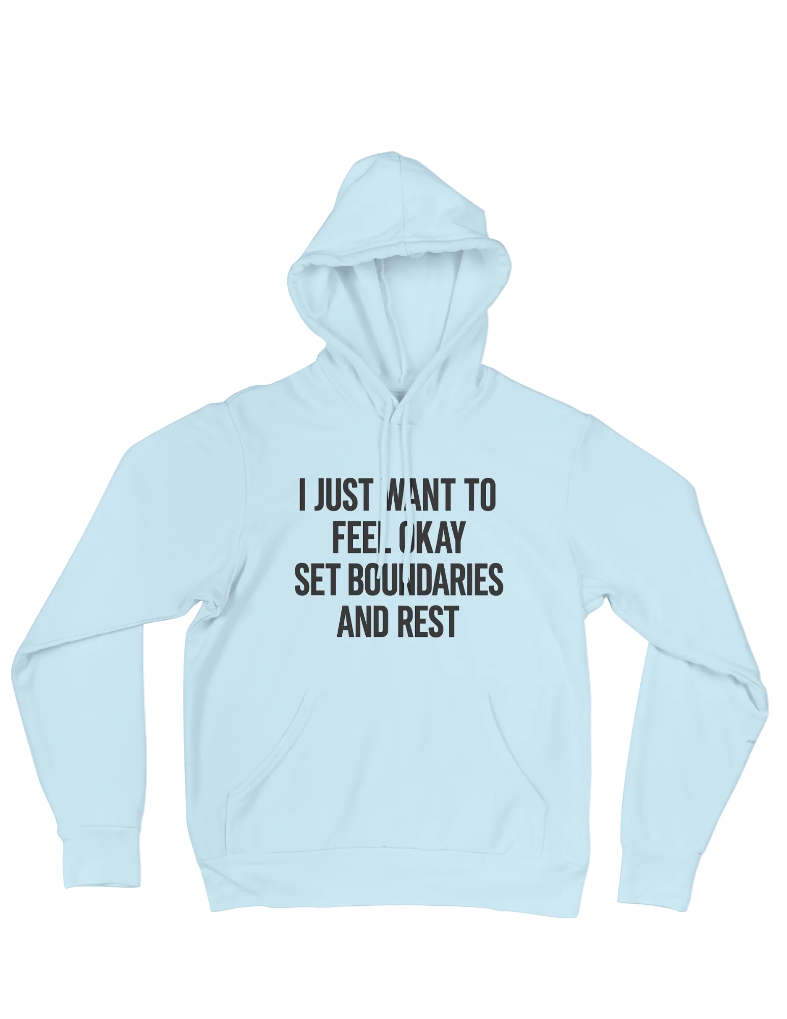 I Just Want To Feel Okay, Set Boundaries & Rest - Hoodie - Image 6
