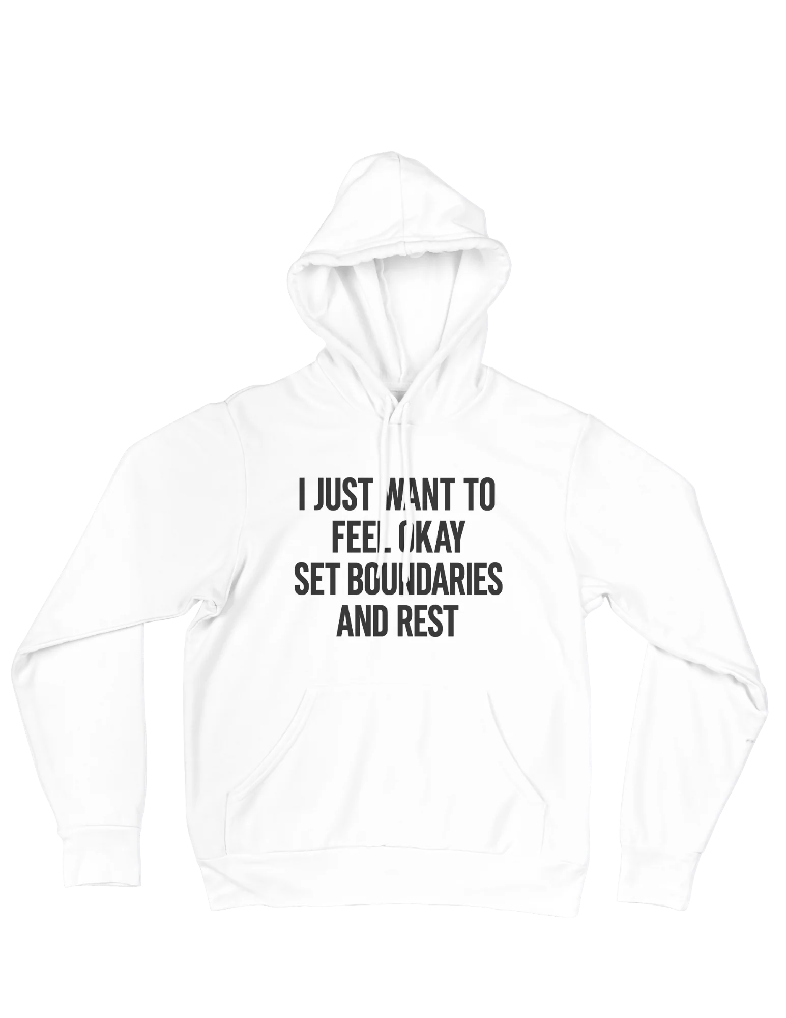 I Just Want To Feel Okay, Set Boundaries & Rest - Hoodie - Image 7