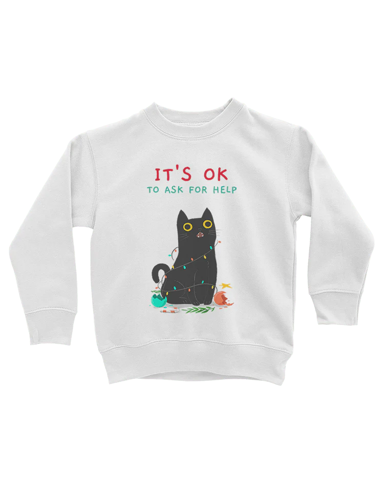 It's OK To Ask For Help - Kids' Sweatshirt - Image 3