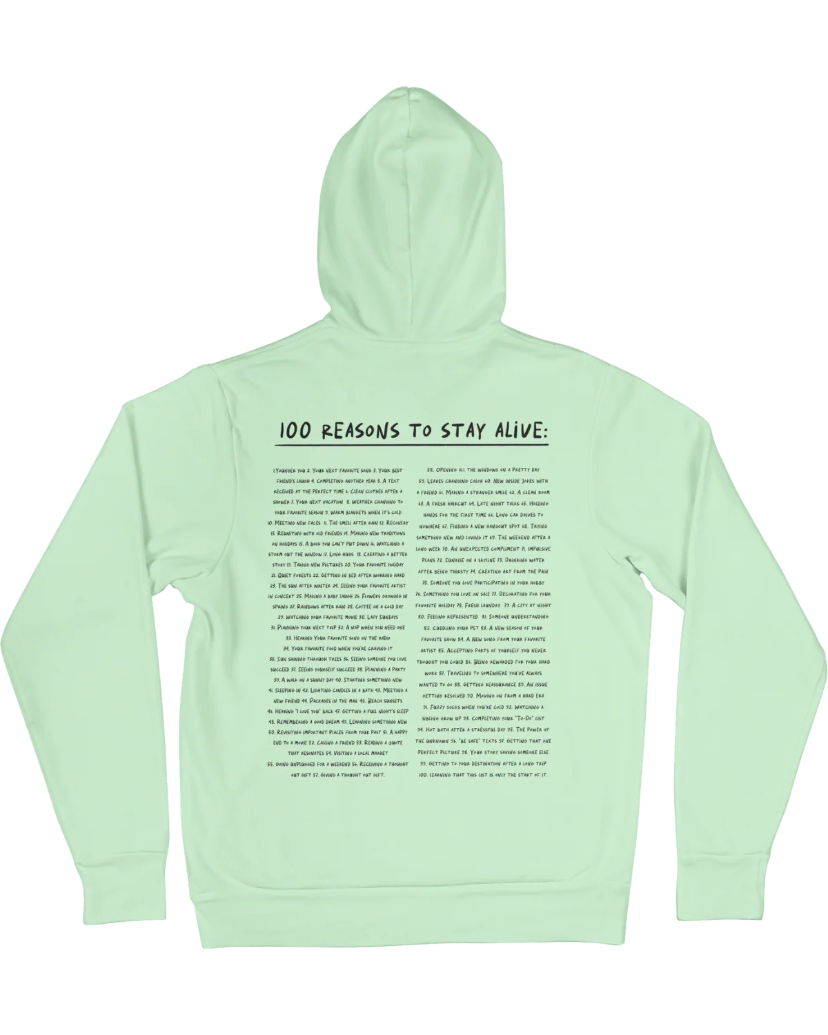 The Original "Keep Going; 100 Reasons To Stay Alive" Hoodie - Image 11