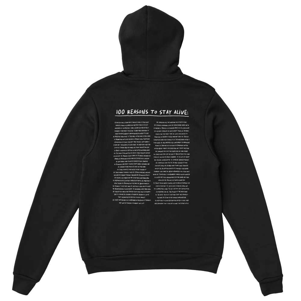 The Original "Keep Going; 100 Reasons To Stay Alive" Hoodie - Image 17