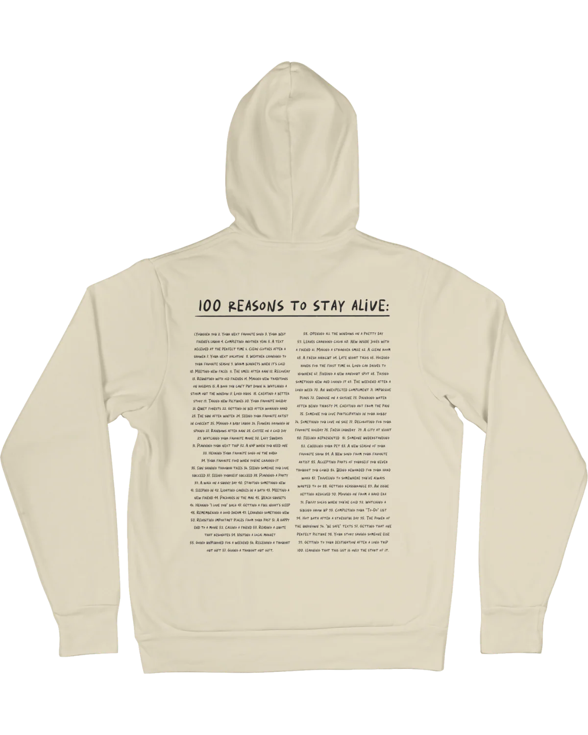 The Original "Keep Going; 100 Reasons To Stay Alive" Hoodie - Image 7