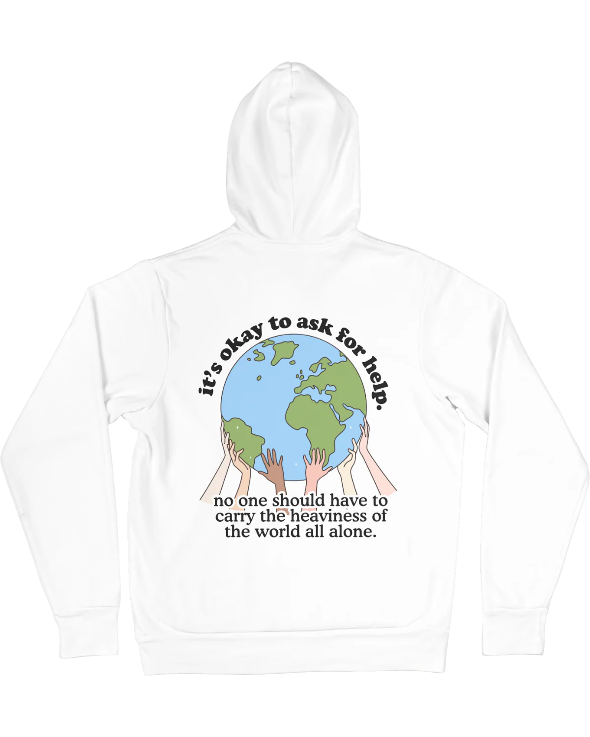Please Stay; It's Okay To Ask For Help - Hoodie - Image 4