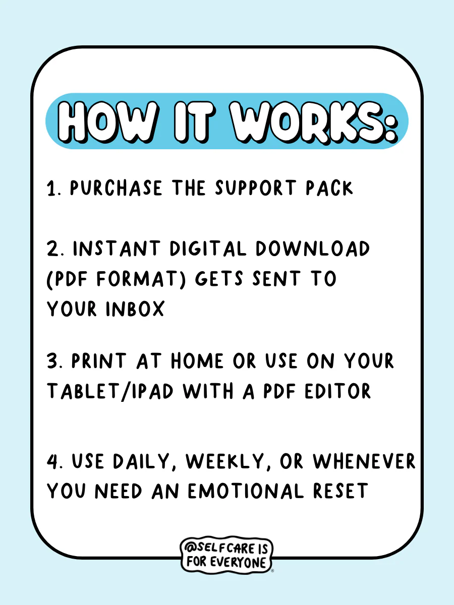 Self-Care Planner Pack (Printable PDF)  - your customizable roadmap to feeling better, staying consistent, and taking care of *you* - Image 5