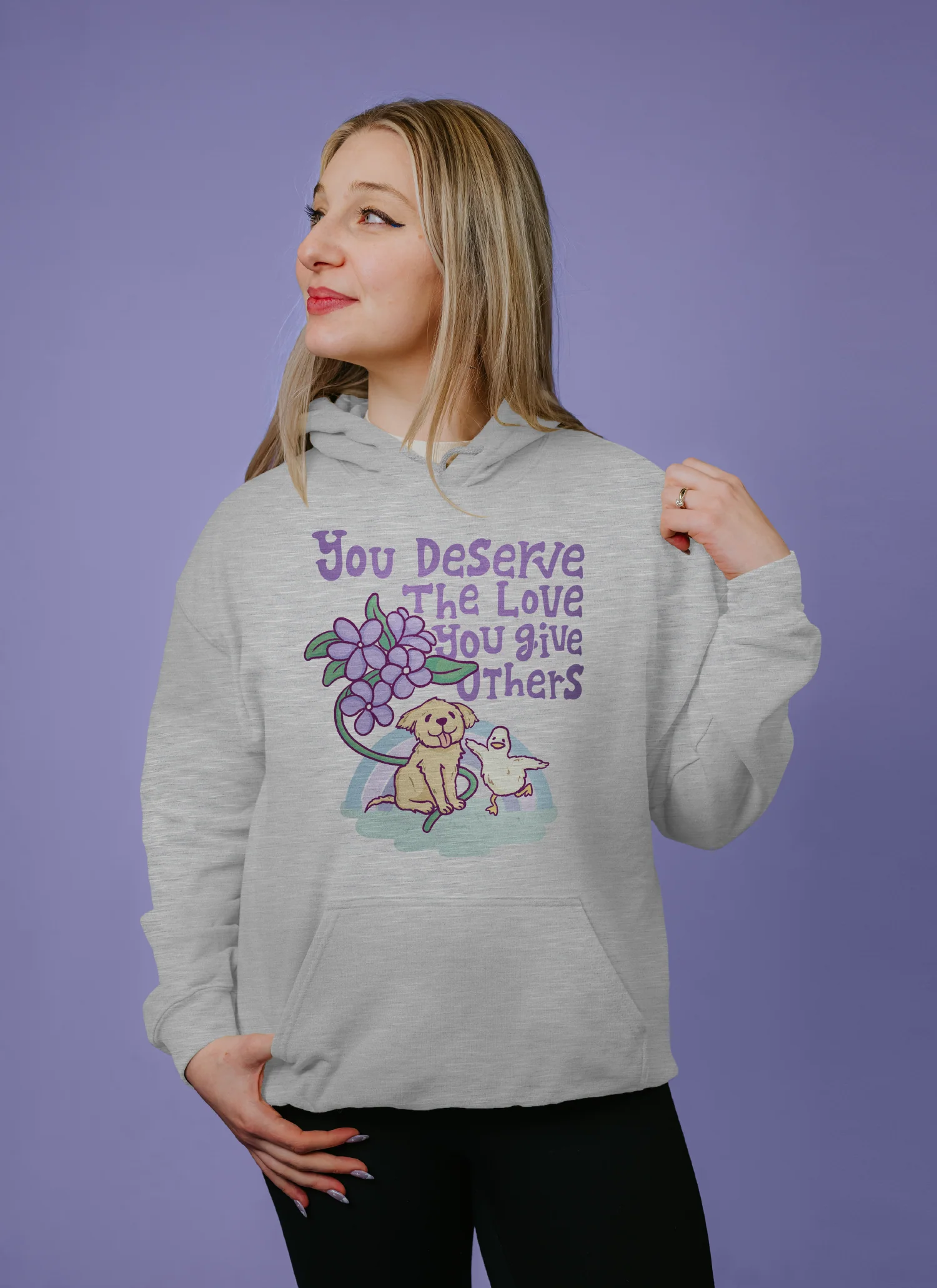 You Deserve The Love You Give Others - Hoodie - Image 6