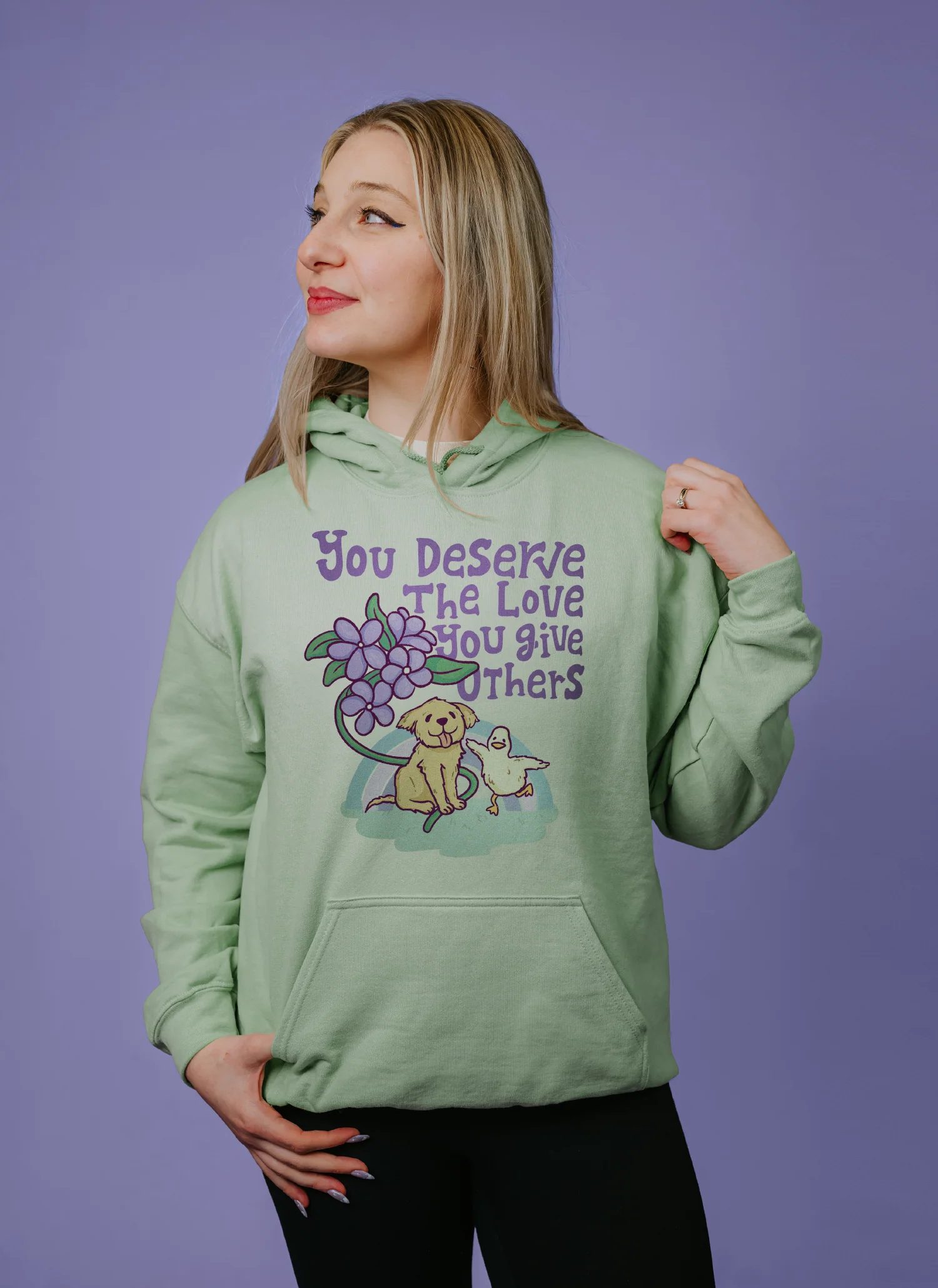 You Deserve The Love You Give Others - Hoodie - Image 7