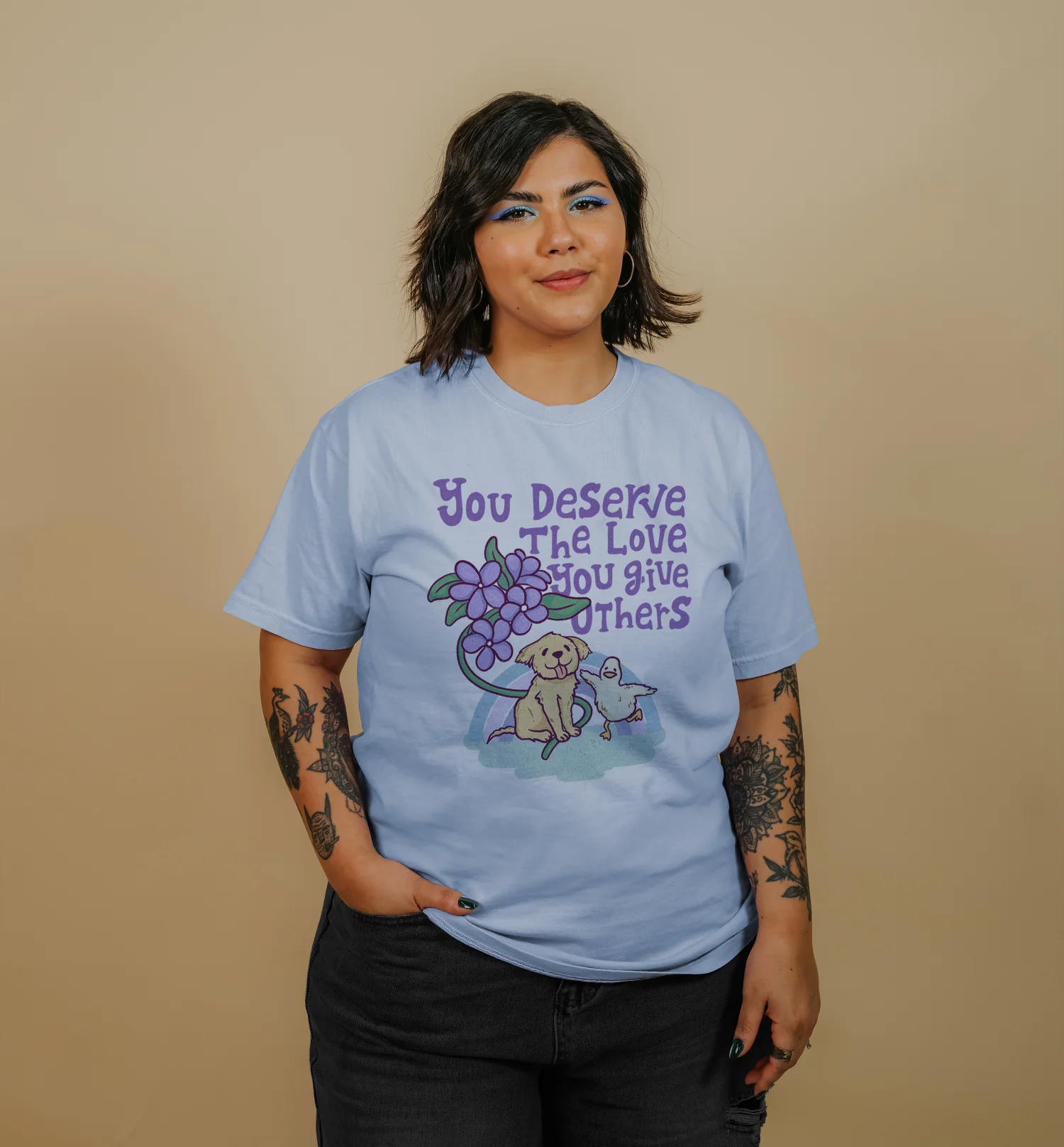You Deserve The Love You Give Others - T-Shirt - Image 3