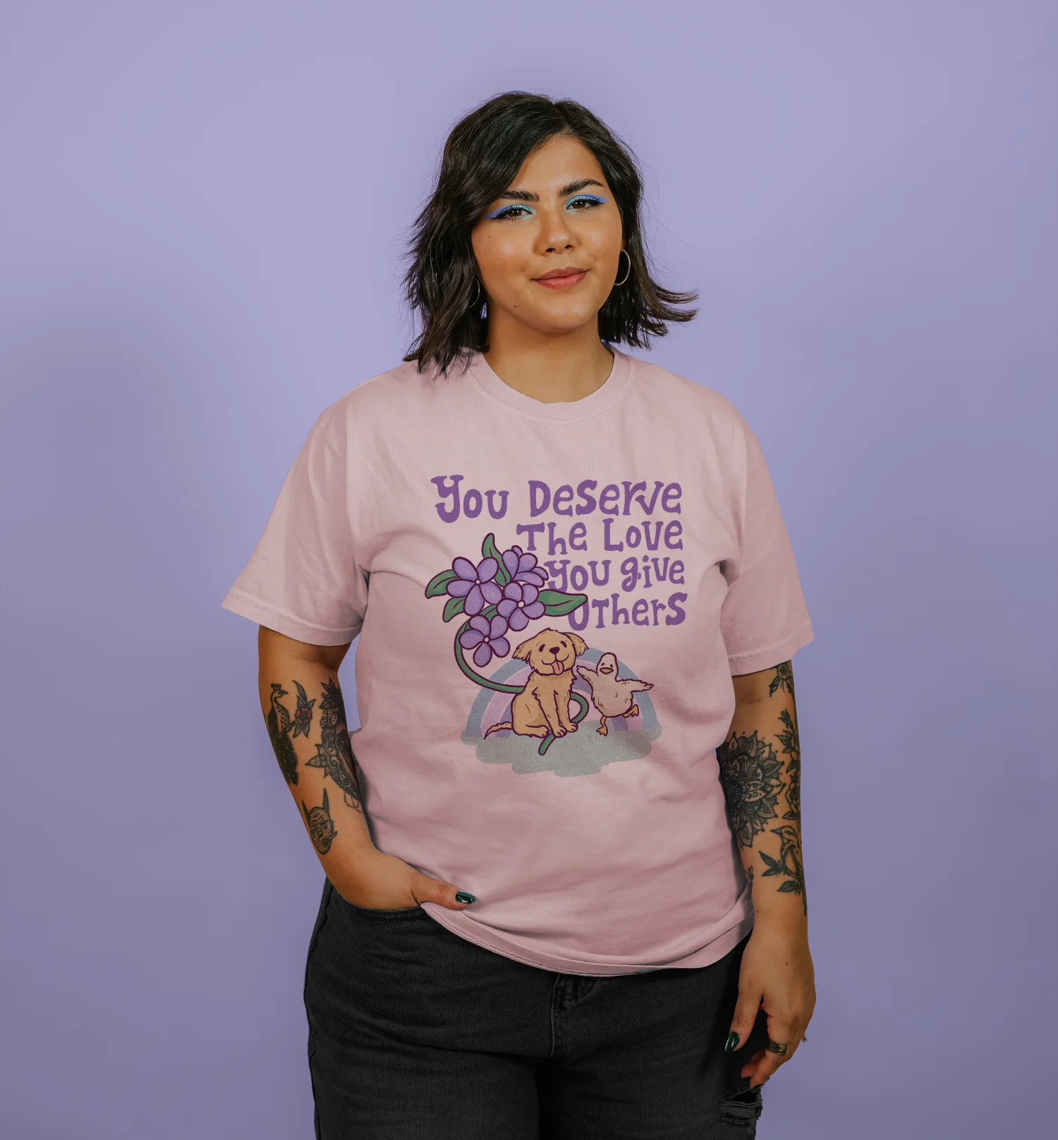 You Deserve The Love You Give Others - T-Shirt - Image 4