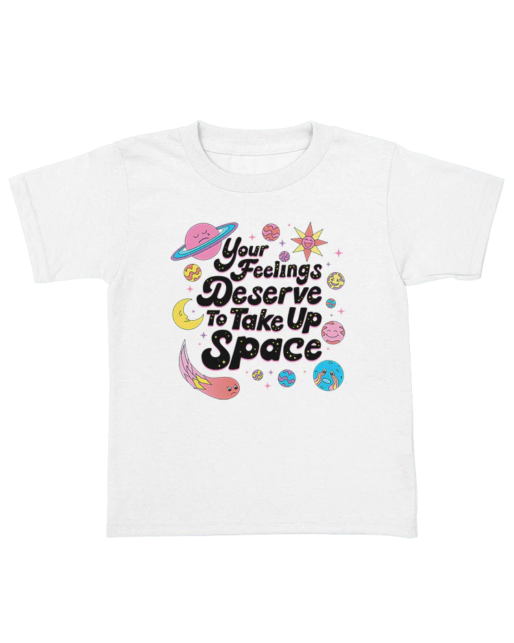 Your Feelings Deserve To Take Up Space - Kids' T-Shirt - Image 3